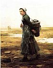Daniel Ridgway Knight The Oyster Gatherer painting
